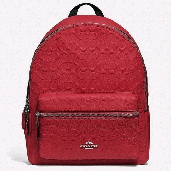 Coach Designer Backpack Signature Leather Bag - Picture 13 of 14